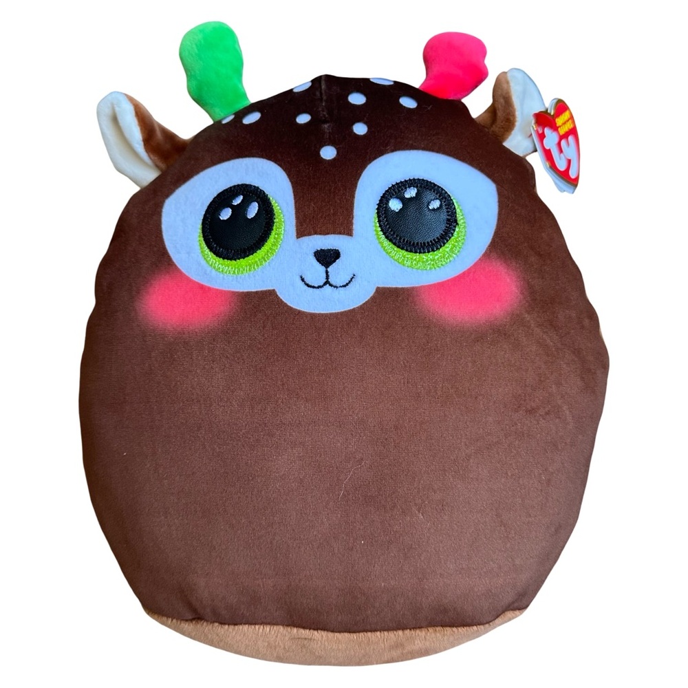 Ty Squishy Beanies Collection 10” Minx Christmas Holiday Reindeer Plush 2022 NWT